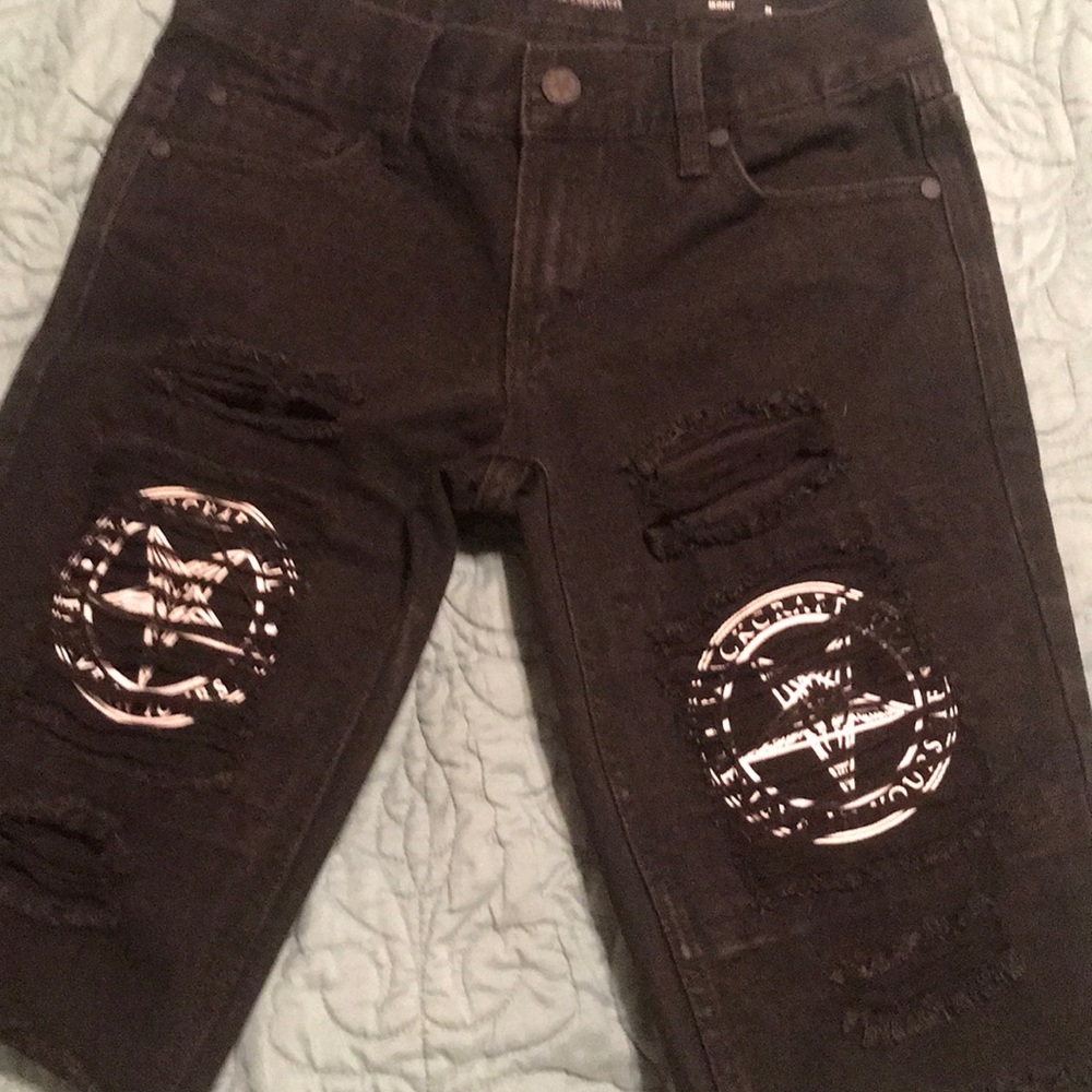black craft skinny jean shorts